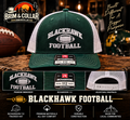 Blackhawk Football Embroidered Hat – Green/White